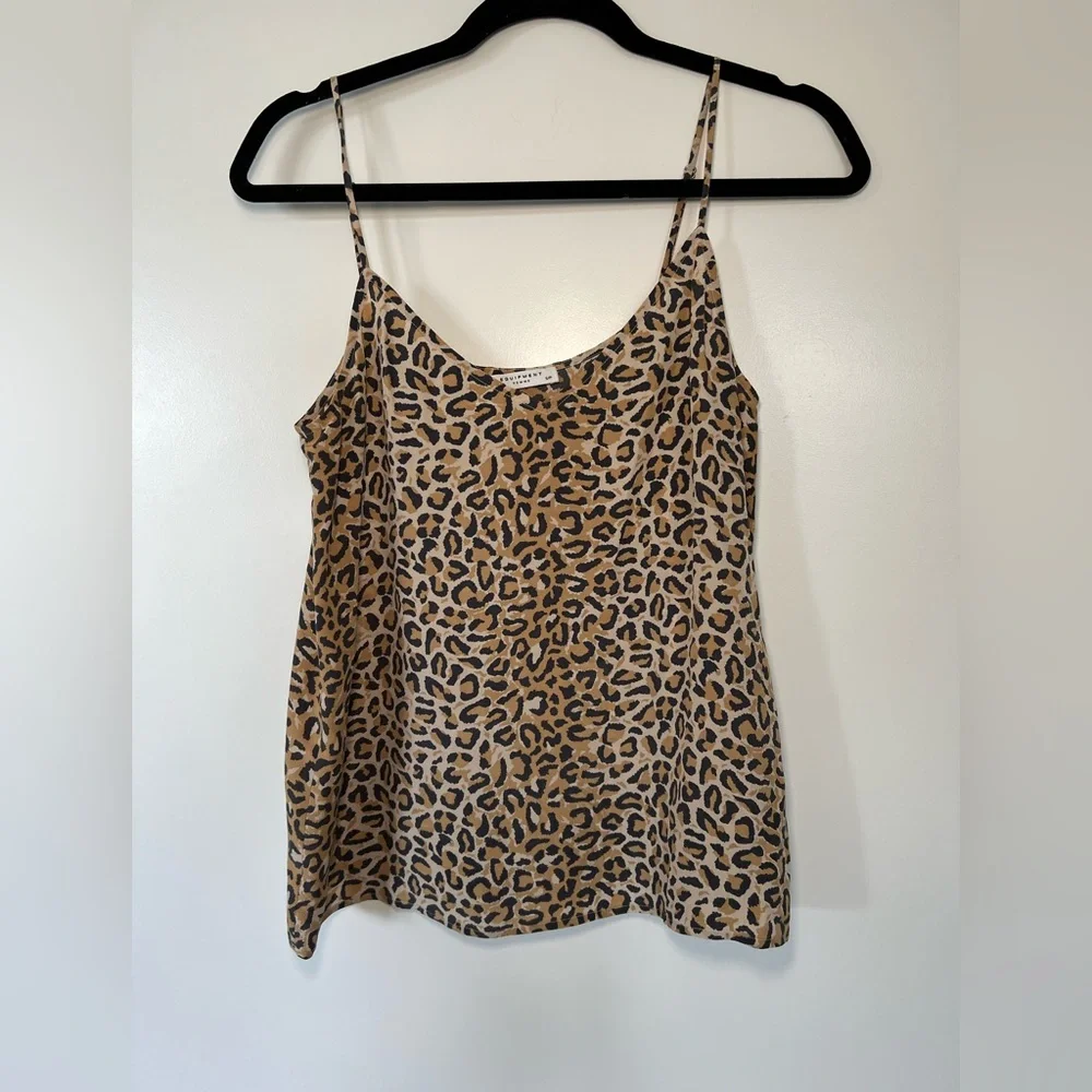 Equipment Layla silk camisole animal print size Small - Picture 2 of 5
